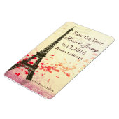 Sla de datum op Eiffeltoren stijl Magneet (Linkerzijde)