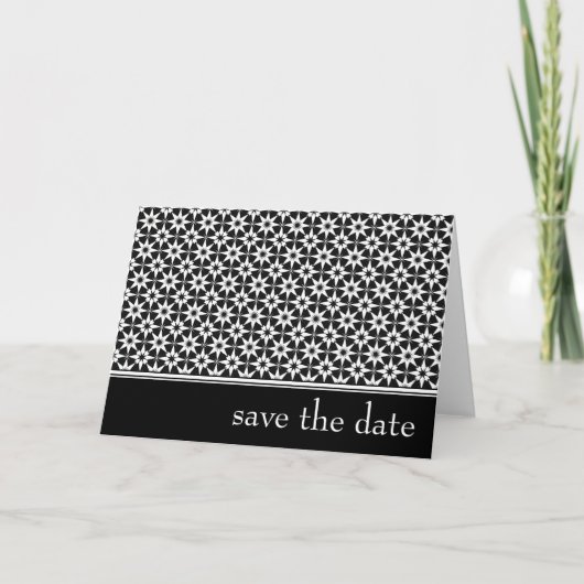 Sla de datum op : Elegante Bloemen : Aankondiging (Voorkant)