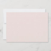 Sla de datum op elegante roze fotokaart save the date (Achterkant)