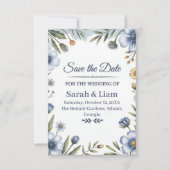"Sla de datum op" Elegante Trouwuitnodiging Save The Date (Voorkant)