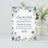 "Sla de datum op" Elegante Trouwuitnodiging Save The Date (Staand voorkant)