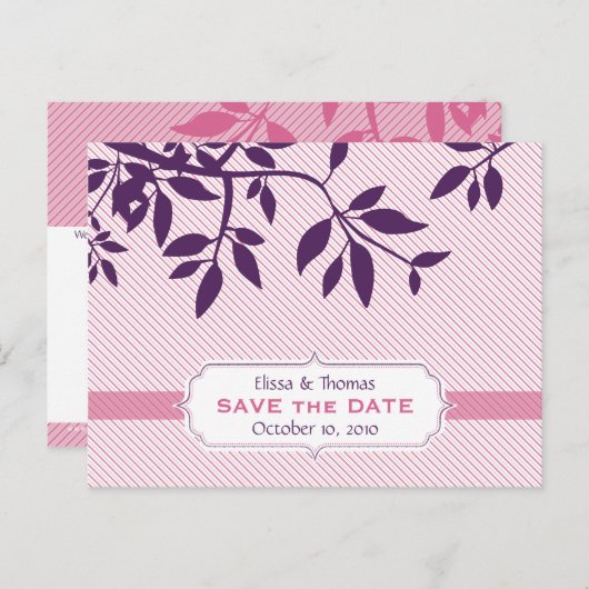 SLA DE DATUM OP:: fine 5 Aankondigingskaart (Voorkant / Achterkant)