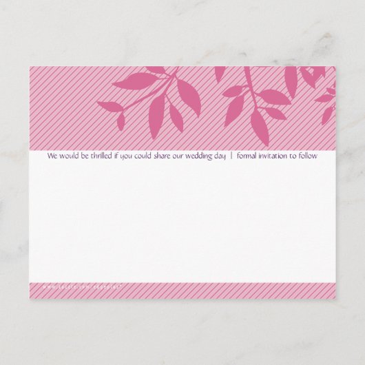 SLA DE DATUM OP:: fine 5 Aankondigingskaart (Achterkant)