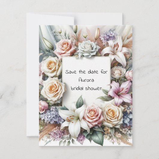 Sla de datum op Flat Note Kaart Notitiekaartje (Voorkant)