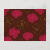 Sla de datum op Floral Design Aankondigingskaart (Achterkant)