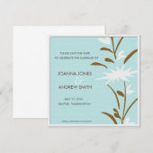 Sla de datum op -floral save the date (Voorkant / Achterkant)