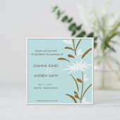 Sla de datum op -floral save the date (Staand voorkant)