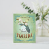 Sla de datum op - Florida kaart met mooie vogels (Staand voorkant)