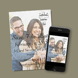 Sla de datum op foto Christelijke verloofde aankon Save The Date