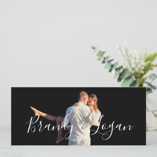 Sla de datum op foto kaarten (Staand voorkant)