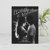 Sla de datum op Fotokaart met Ringbeveiliging Save The Date (Staand voorkant)