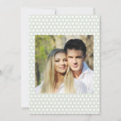 Sla de datum op Fototemplate Watercolor Krans Kuns Kaart (Achterkant)