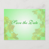 sla de datum op, gele tulpenbloemen aankondigingskaart (Voorkant)