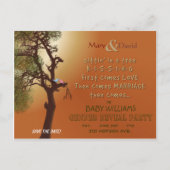 Sla de datum op Gender Reveal Party Aankondigingskaart (Voorkant)