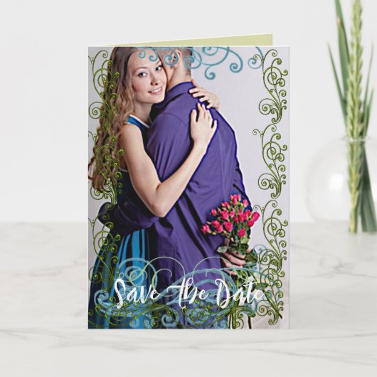 Sla de datum op - Gepersonaliseerd Aankondiging (Voorkant)