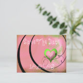 Sla de datum op - Gepersonaliseerd Aankondigingskaart (Staand voorkant)