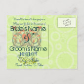 Sla de datum op - Gepersonaliseerd Aankondigingskaart (Achterkant)