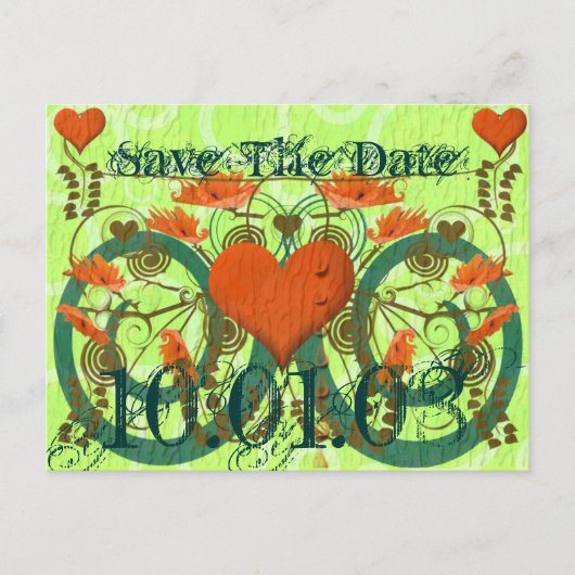 Sla de datum op - Gepersonaliseerd Aankondigingskaart (Voorkant)