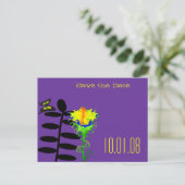 Sla de datum op - - - - - Gepersonaliseerd - Geper Aankondigingskaart (Staand voorkant)