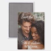 Sla de datum op Gepersonaliseerde foto Magneet (Voorkant / Achterkant)