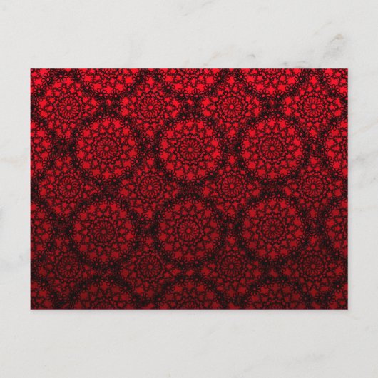 Sla de datum op Glitter Heart Gold Mod Lace Red Aankondigingskaart (Achterkant)