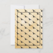 Sla de datum op Gotische lijst Halloween vleermuiz Save The Date (Achterkant)