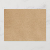 Sla de datum op handgeschreven script foto roestig aankondigingskaart (Achterkant)