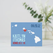 Sla de datum op - - Hawaii Save The Date (Staand voorkant)