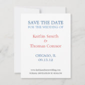 Sla de datum op - - Illinois Save The Date (Achterkant)