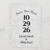 Sla de datum op in de vogelboom save the date (Voorkant / Achterkant)