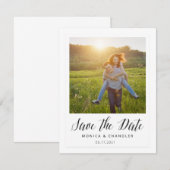 Sla de Datum Op in Instant Foto Stijl Save The Date (Voorkant / Achterkant)