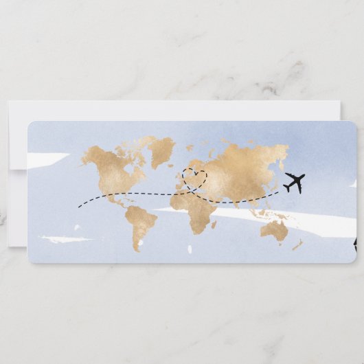 Sla de datum op Instapkaart Huwelijksuitnodiging P Kaart (Achterkant)