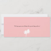 Sla de datum op Instapkaart naar Puerto Rico Save The Date (Achterkant)