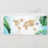 Sla de datum op Instapkaart Wereldkaart Barbados Kaart (Achterkant)