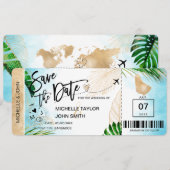 Sla de datum op Instapkaart Wereldkaart Barbados Kaart (Voorkant / Achterkant)