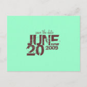 Sla de datum op juni - Gepersonaliseerd Aankondigingskaart (Voorkant)
