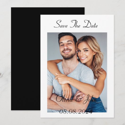 sla de datum op kaart (Voorkant / Achterkant)