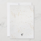 Sla de datum op kaart Huwelijksbloemen Minimalisti (Achterkant)