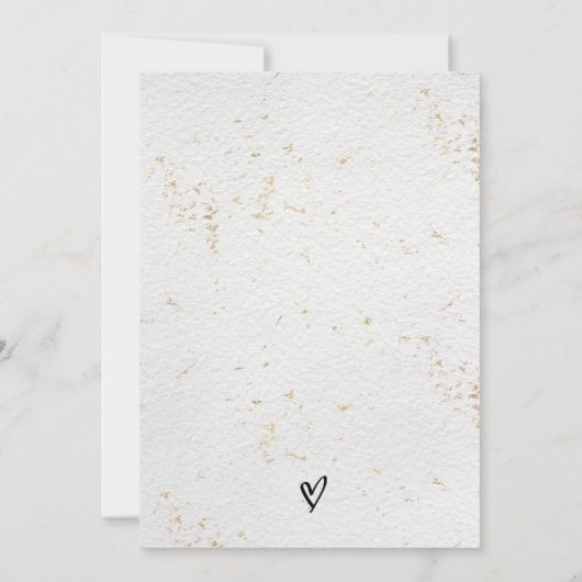 Sla de datum op kaart Huwelijksbloemen Minimalisti (Achterkant)