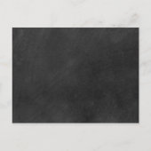 Sla de datum op Kalender Gouden Hart Schoolbord Aankondigingskaart (Achterkant)