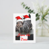 Sla de datum op/Kerstpaarden Aankondigingskaart (Staand voorkant)