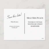 Sla de datum op, klassieke groene kerstkaart feestdagenkaart (Achterkant)