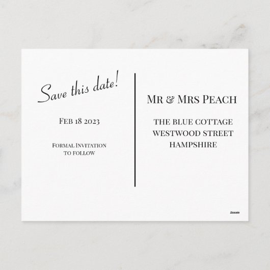 Sla de datum op, klassieke groene kerstkaart feestdagenkaart (Achterkant)