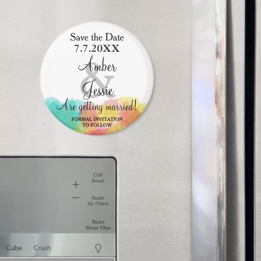 Sla de datum op Kunstzinnige Gouache Waterverf Bru Magneet (Insitu (Koelkast))