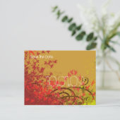 Sla de datum op - Limoen bladzijden - Aankondigingskaart (Staand voorkant)