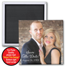 Sla de datum op magneet met foto