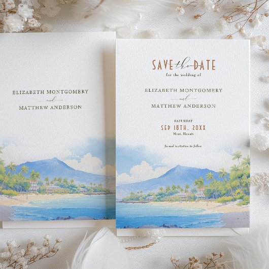 Sla de datum op Maui, Hawaii bestemming Kaart