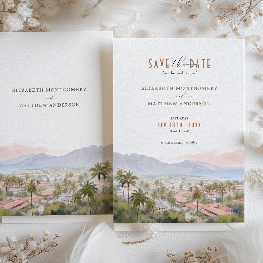 Sla de datum op Maui, Hawaii bestemming Kaart