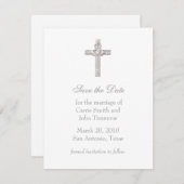 Sla de datum op met Claddagh Cross Save The Date (Voorkant / Achterkant)