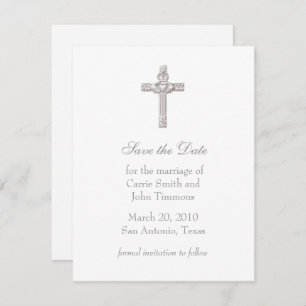 Sla de datum op met Claddagh Cross Save The Date